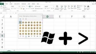 Cara mudah membuat emoji di EXCEL