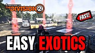 The Division 2 - Best EXOTIC FARMING Method Exotic Caches Target Loot.