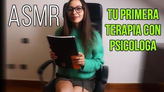 Role Play Tu primera TERAPIA con PSICOLOGA  ASMR para DORMIR