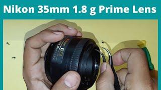 Nikon 35mm 1.8g lens cleaning and repairing uncut video tutorial with meditation music to relax work