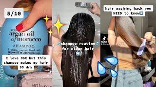 HAIR WASHING HACKS THAT WILL SAVE YOUR HAIR  TikTok Hair Care Compilation