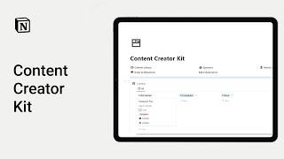 The Ultimate Notion Content Creator Template