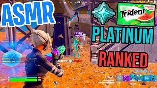 ASMR Gaming  Fortnite Ranked Platinum Relaxing Gum Chewing  Controller Sounds + Whispering 