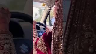 bridal driving car on his wedding