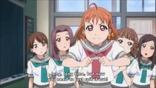 Love Live Sunshine  Chika stopped 3rd years fight