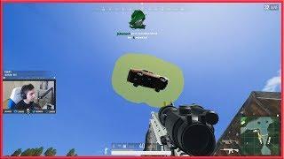 Shroud jumps into a hackers car in PUBG HD