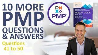 10 More PMP Questions and Answers - PMBOK 7th Edition 41 to 50