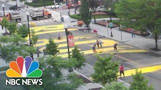 ‘Black Lives Matter’ Painted On Street Leading To White House  NBC News NOW