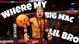 Ronald McDonald DESTROYS Trash Talkers EGO and Makes Him Work The GRILL  UFC 5