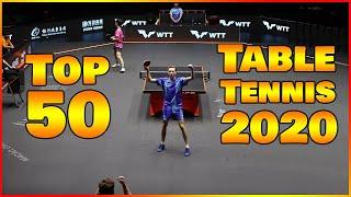 Top 50 best table tennis points of 2020 HD