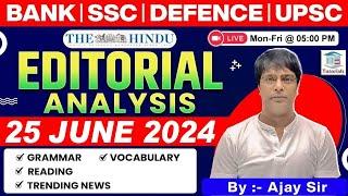 The Hindu Editorial Analysis  25 June 2024  Vocab  Grammar  Reading  Skimming  Ajay Sir