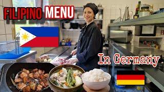 IM COOKING FILIPINO FOOD IN GERMAN RESTAURANT  PORK ADOBO & SINIGANG  Peoples First Reactions