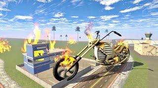 FRANKLIN FOUND GIANT GHOST RIDER BIKE  INDIAN BIKE DRIVING 3D