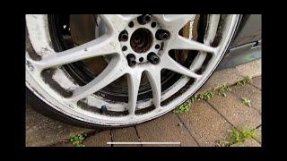 The trick to removing heavy Baked On Brake Dust Hint its not Iron remover?