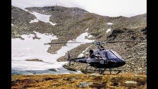 Airbus H125 Écureuil Flying to the mountains