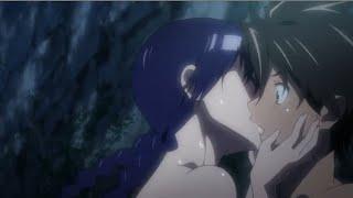 Highschool of the Dead Takashi and Saeko English Dub Anime Kiss