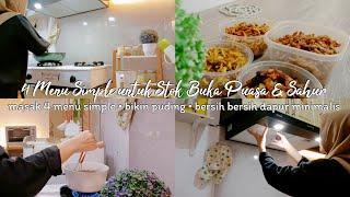 Menu Simple untuk Buka Puasa & Sahur  Vlog Ramadhan  Bersih Bersih Dapur Minimalis  Kegiatan IRT