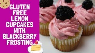 Gluten Free Lemon Blackberry Cupcakes