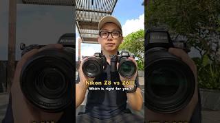 Nikon Z8 vs Z6III Comparison #NikonZ8 #NikonZ6III #Photography #summervibes #shorts #jvkegoldenhour