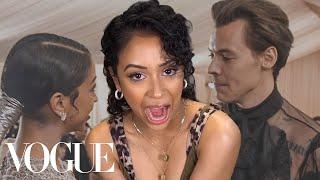 Liza Koshy Reacts to Her Met Gala Videos Harry Styles Hailey Bieber and more  Vogue