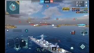 World of Warships Blitz - Tier 8 German Cruiser Schill 40