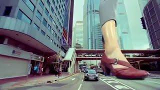 Giantess in Clarks Commercial
