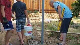 DIY How-to Building a Fence - Metal Post and wood fence