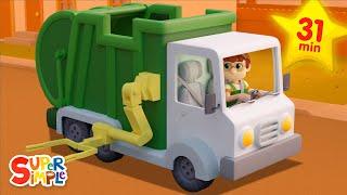 I Love My Garbage Truck  Vehicles Songs For Kids  Super Simple Songs