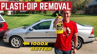 REMOVING Plasti-Dip The EASY Way On My CHEAP Volvo S60