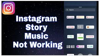 How to fix instagram story music feature not available problem  Instagram Story Music Not   Showing