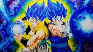 Drawing SSB Gogeta and SSB Vegito