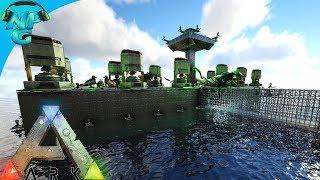 2 Men 1 Base Raid the ARKatraz the Prison Base Built Over the Ocean E38 ARK Survival Evolved