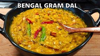 A UNIQUE WAY Of Cooking Chana Dal Recipe BENGAL GRAM DAL  CHOLAR DAL