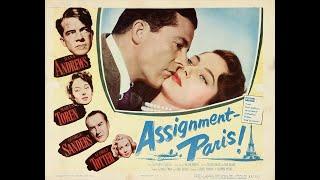 Dana Andrews & George Sanders in Assignment – Paris 1952