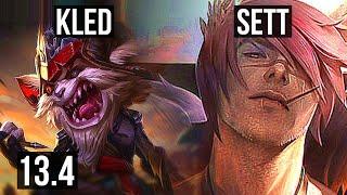 KLED vs SETT MID  Rank 2 Kled 728  KR Challenger  13.4