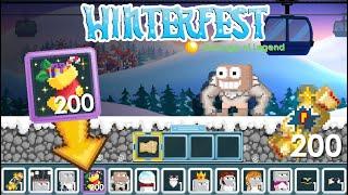 Ultimate WINTERFEST Prize + ALL NEW ITEMS GROWCH ARMS  GrowTopia