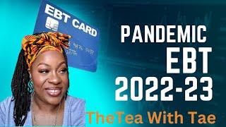 Pandemic Ebt Summer  P Ebt 2022-23 #pebt #dailynews #theteawithtae