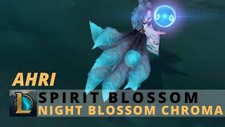 Spirit Blossom Ahri Night Blossom Chroma - League Of Legends