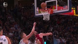 Kevin Love was so impressed with Murrays layup that he decided to help him and score at Miamis rim