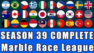 Marble Race League Season 39 Complete Race in Algodoo  Marble Race King