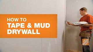 How To Tape and Mud Drywall Reduce Sanding Time  The Home Depot Canada