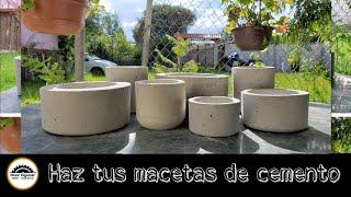 How to make cement pots complete step-by-step tutorial.