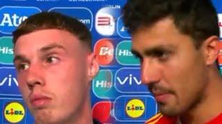 Rodri & Palmer Post Match interview  England 1-2 Spain