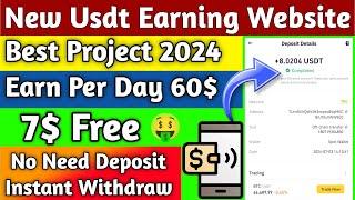 New Usdt Earning Site Usd Mining Site 2024 Best Investment Usdt Earning Website