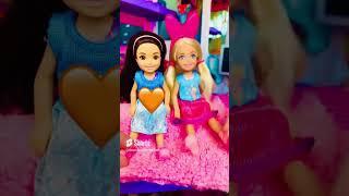 Barbie reaction Color reveal Chelsea & Rosie #shorts #barbie #oddlysatisfying