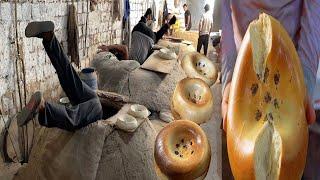 Legendary SAMARKAND breads. 15 000 loaves a day. How to make bread  amazing