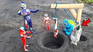 Ultraman Upin Ipin & Ultraman Ginga Bertarung Melawan Pocong Ultraman di Kuburan Monster Ultraman