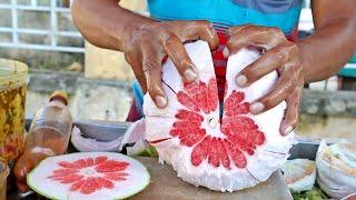 Masala Jambura Pomelo FruitGrapefruits  Bangladeshi Street Food
