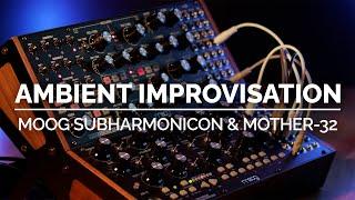 Moog Subharmonicon & Mother-32 – Ambient  Sequencer Improvisation