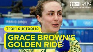 Cyclist Grace Brown claims Australias first gold medal in Paris  Wide World of Sports